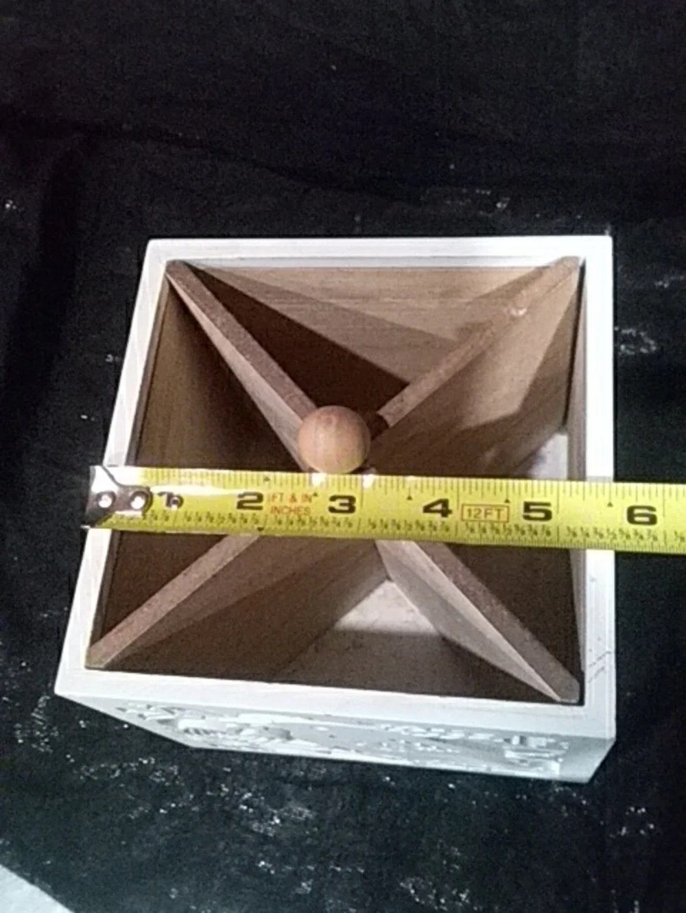 White Decorative Bird Wooden Storage Box - Home Office